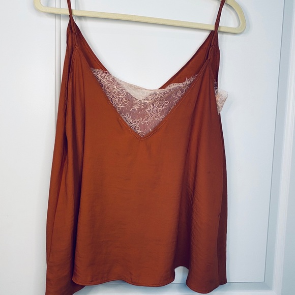 FREE PEOPLE Deep V Bandeau Cami Top Rose - Picture 6 of 6